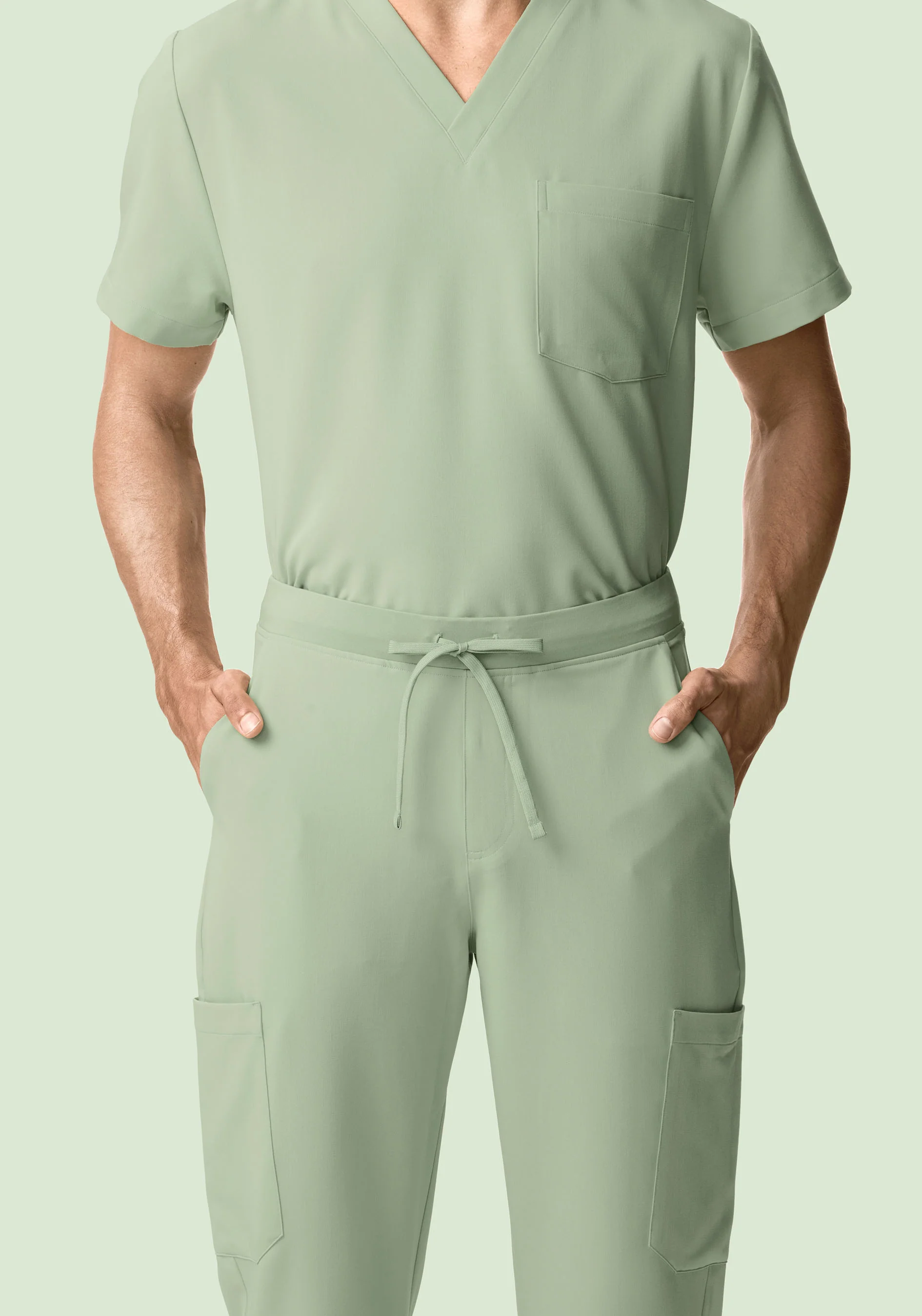 7 Pocket Joggers Green Tea - Image 3