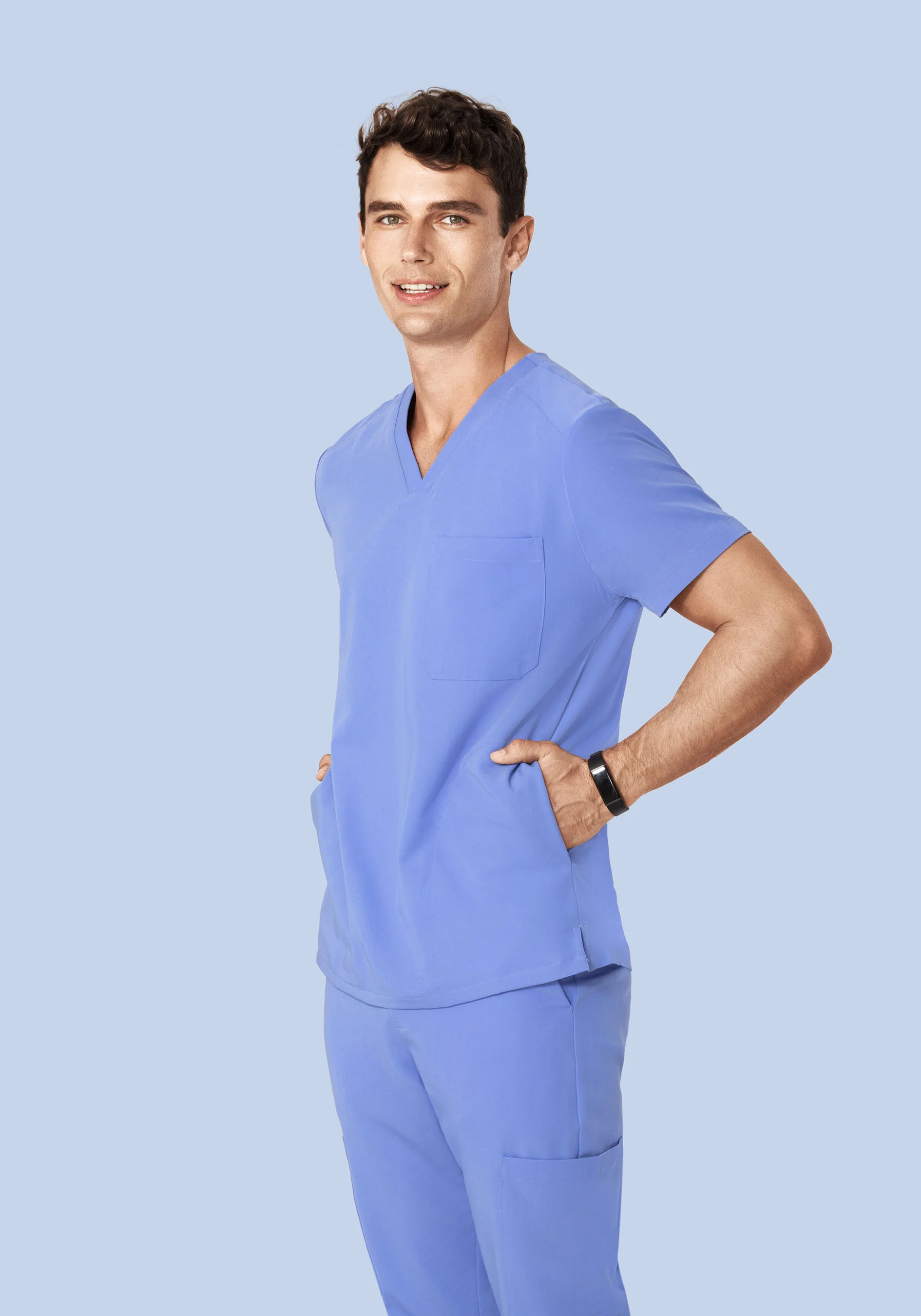 Three Pocket Top French Blue