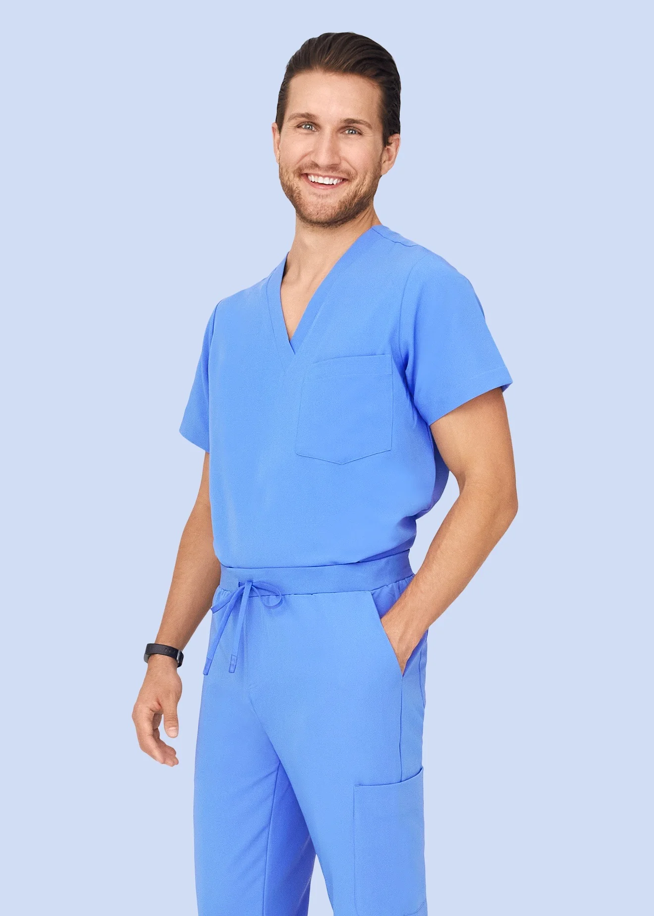 Two Pocket Top Ceil Blue - Image 3