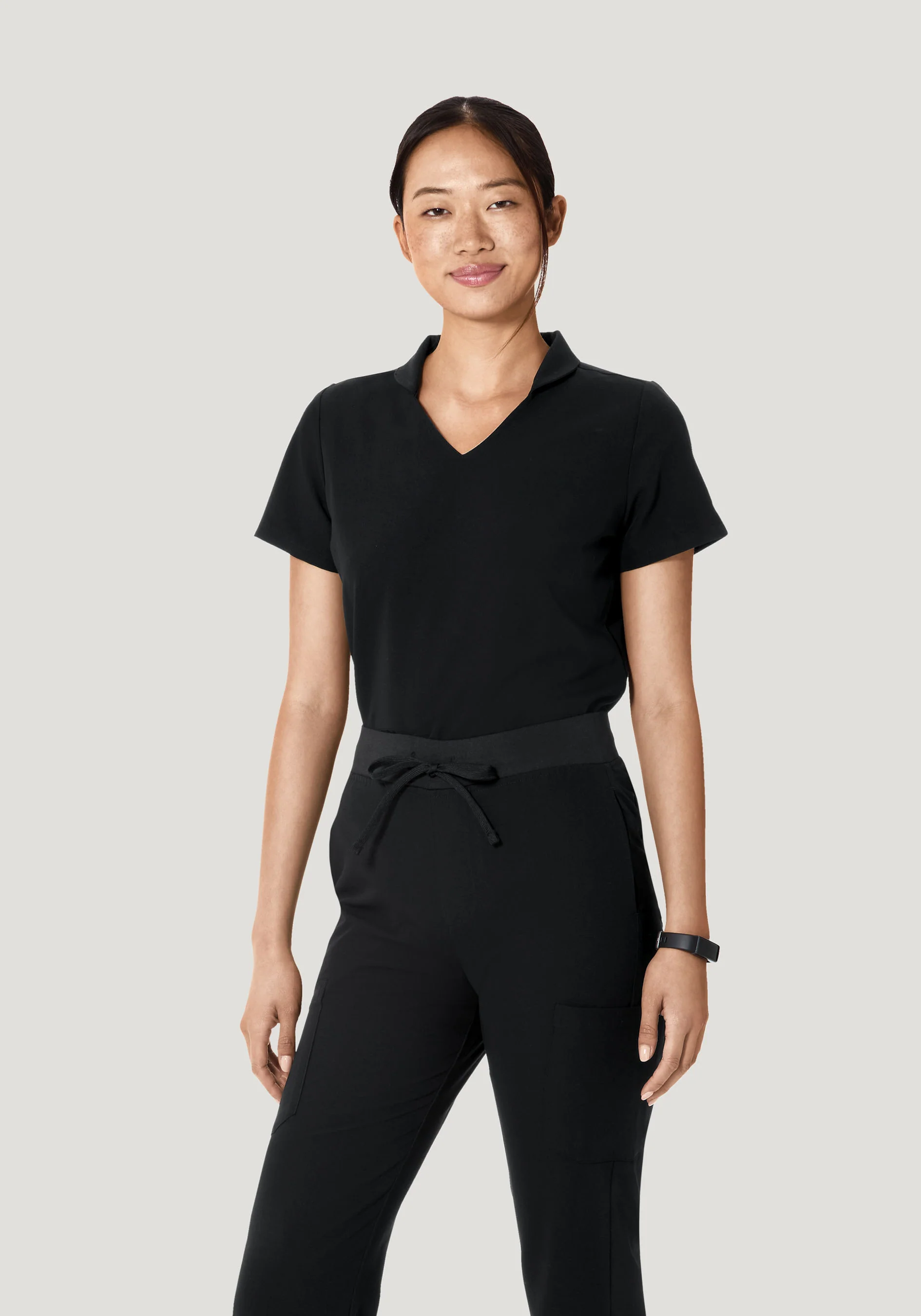 Multi Wear Collar Top Black - Image 2