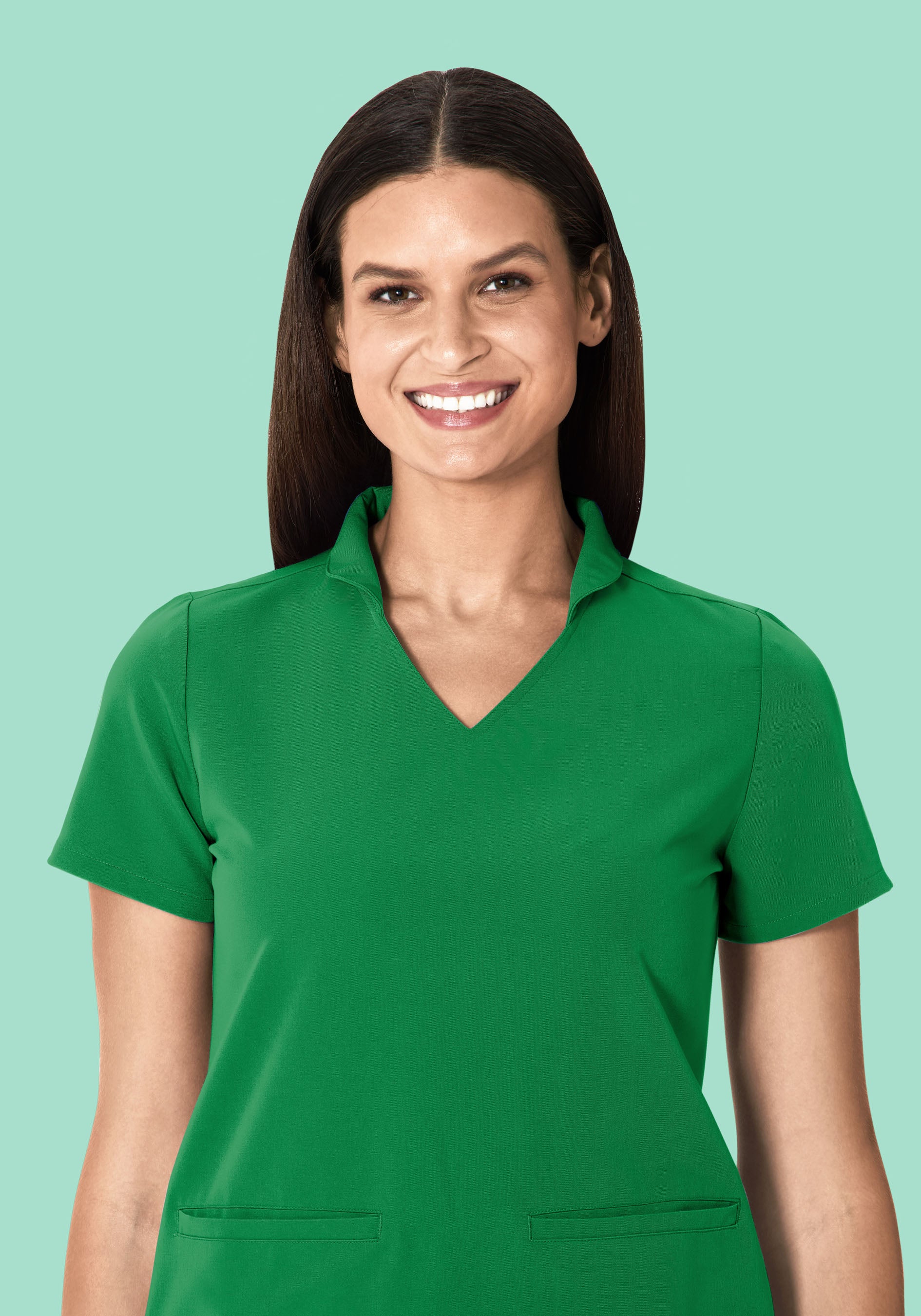 Multi Wear Collar Top Emerald - Image 4