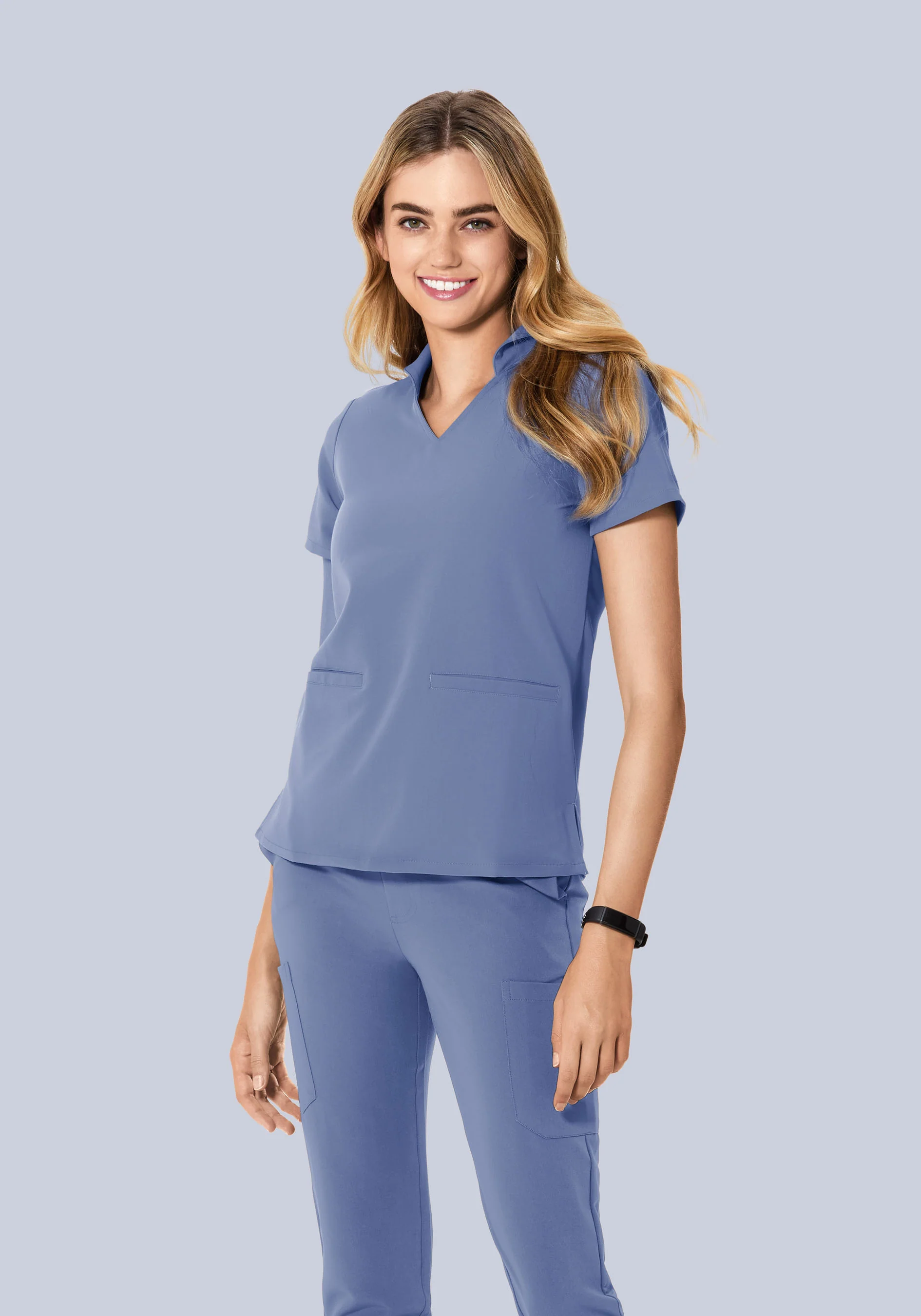 Multi Wear Collar Top Periwinkle - Image 2