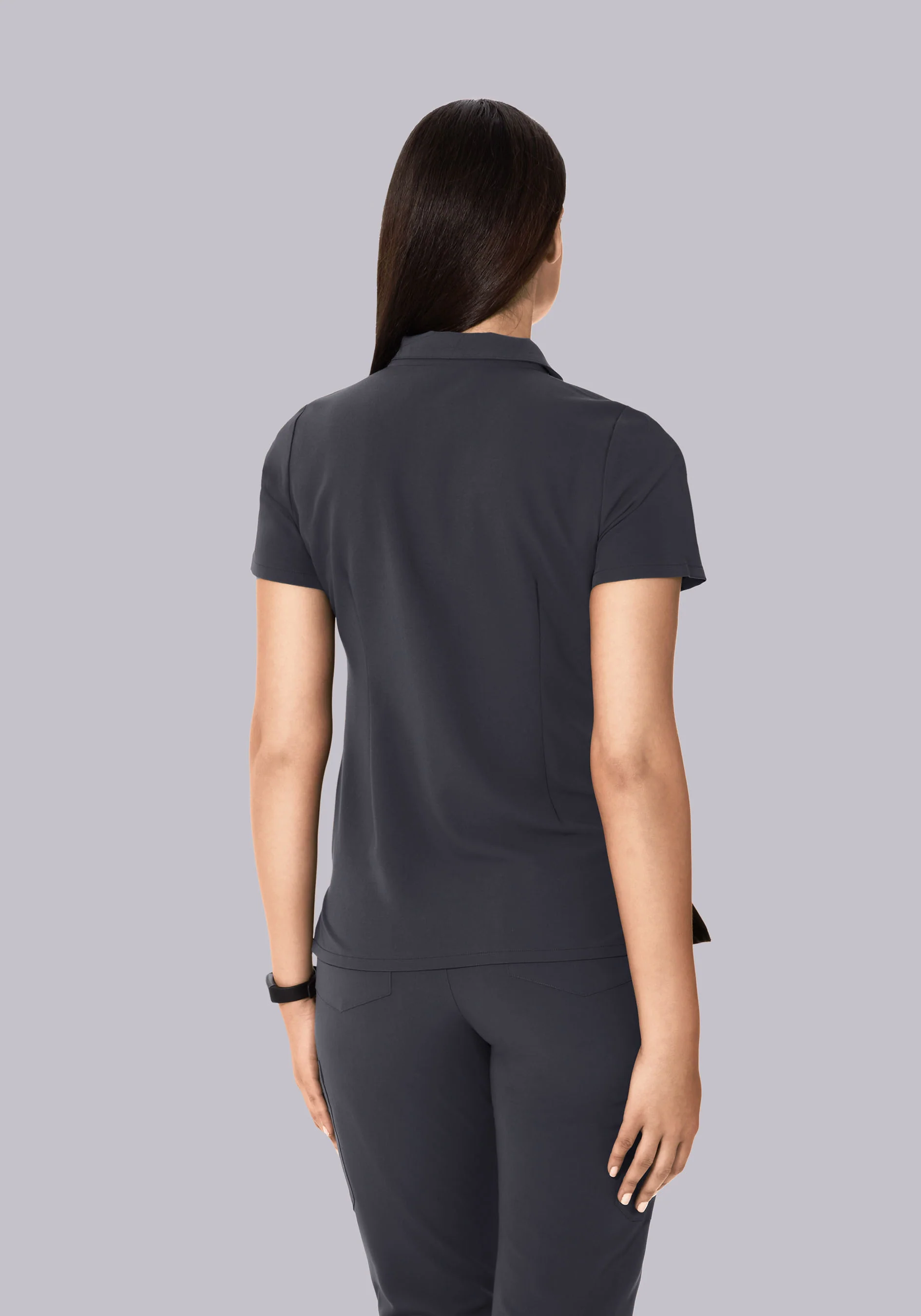 Multi Wear Collar Top Pewter - Image 6