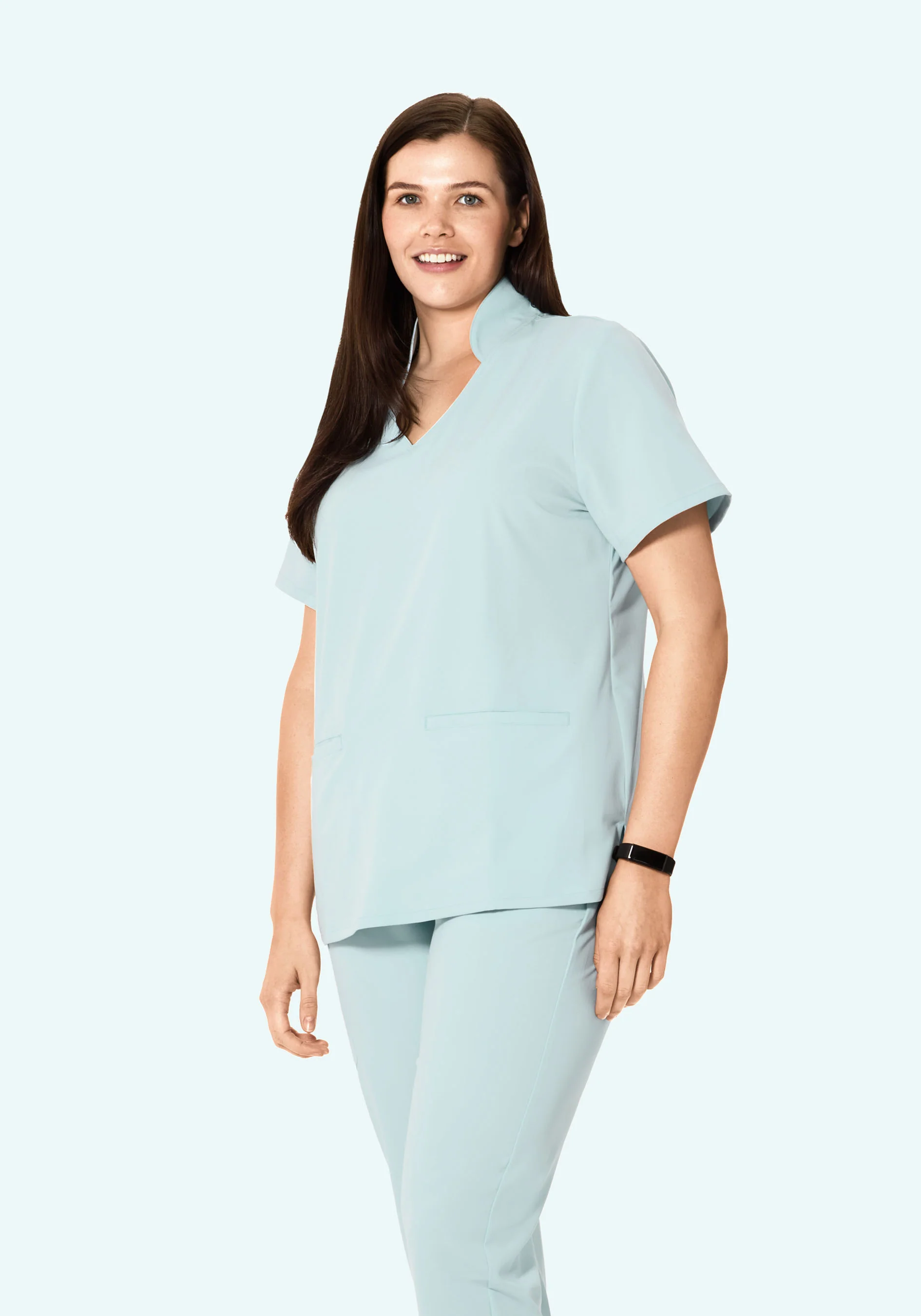 Multi Wear Collar Top Sky - Image 6