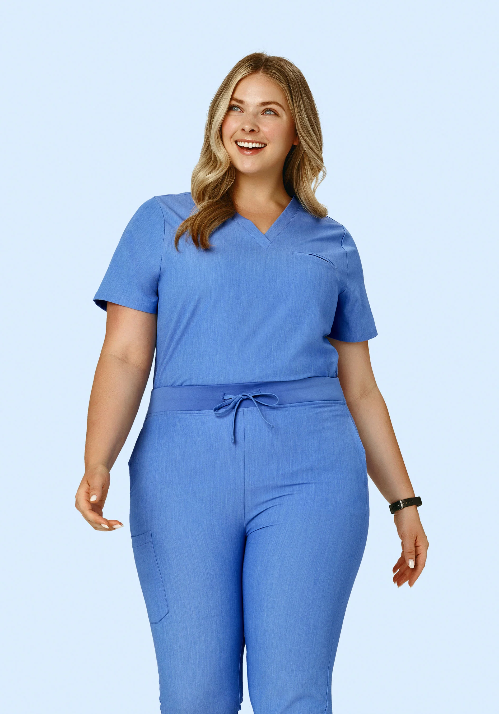 One Pocket Top Heather Blue - Image 6