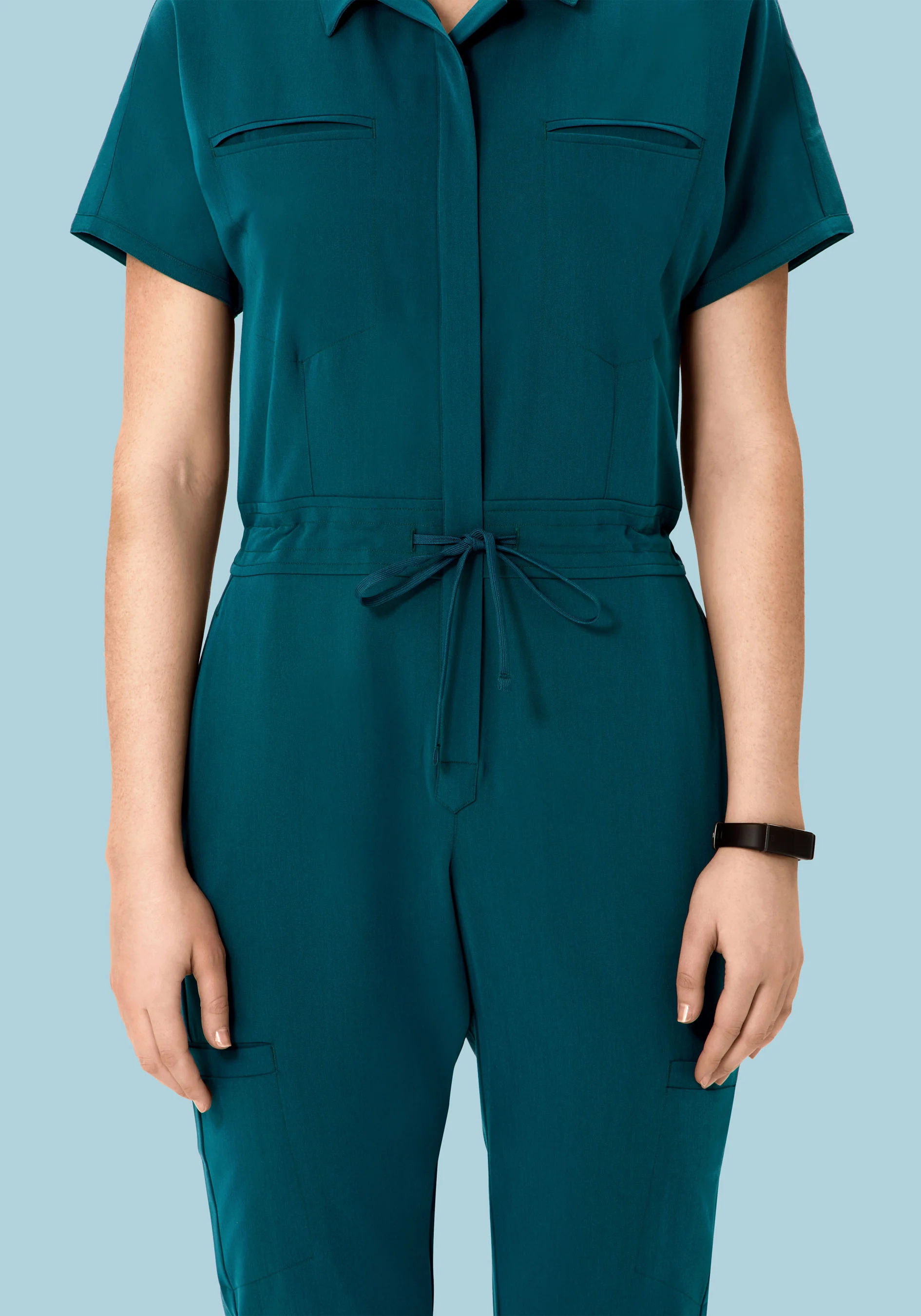 Women's Jumpsuit Caribbean Blue - Image 3