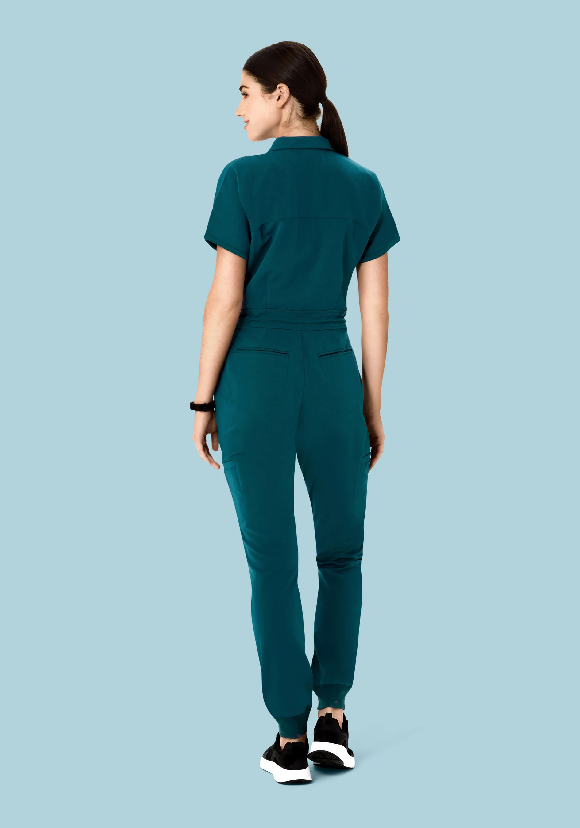 Women's Jumpsuit Caribbean Blue - Image 4