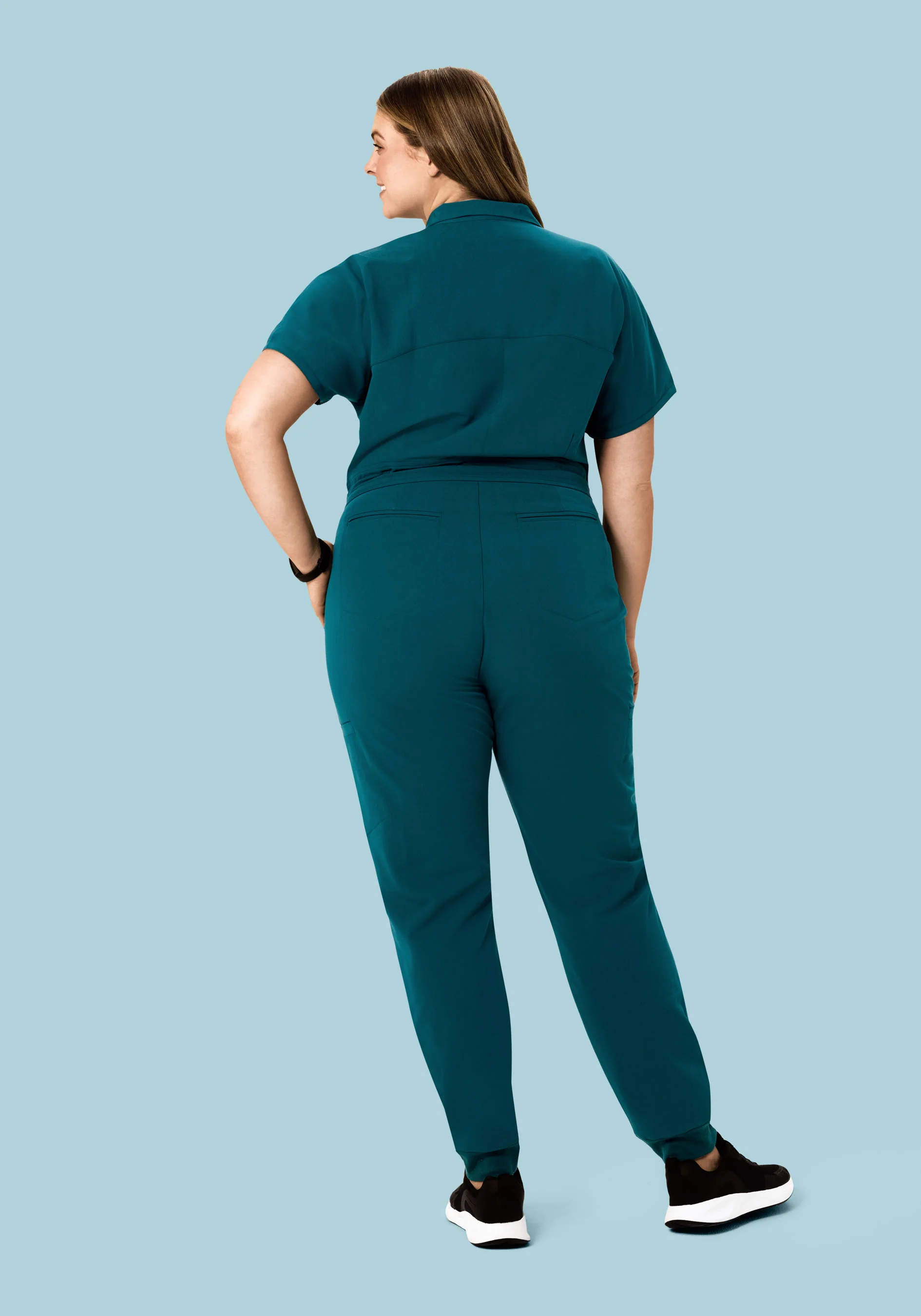 Women's Jumpsuit Caribbean Blue - Image 9