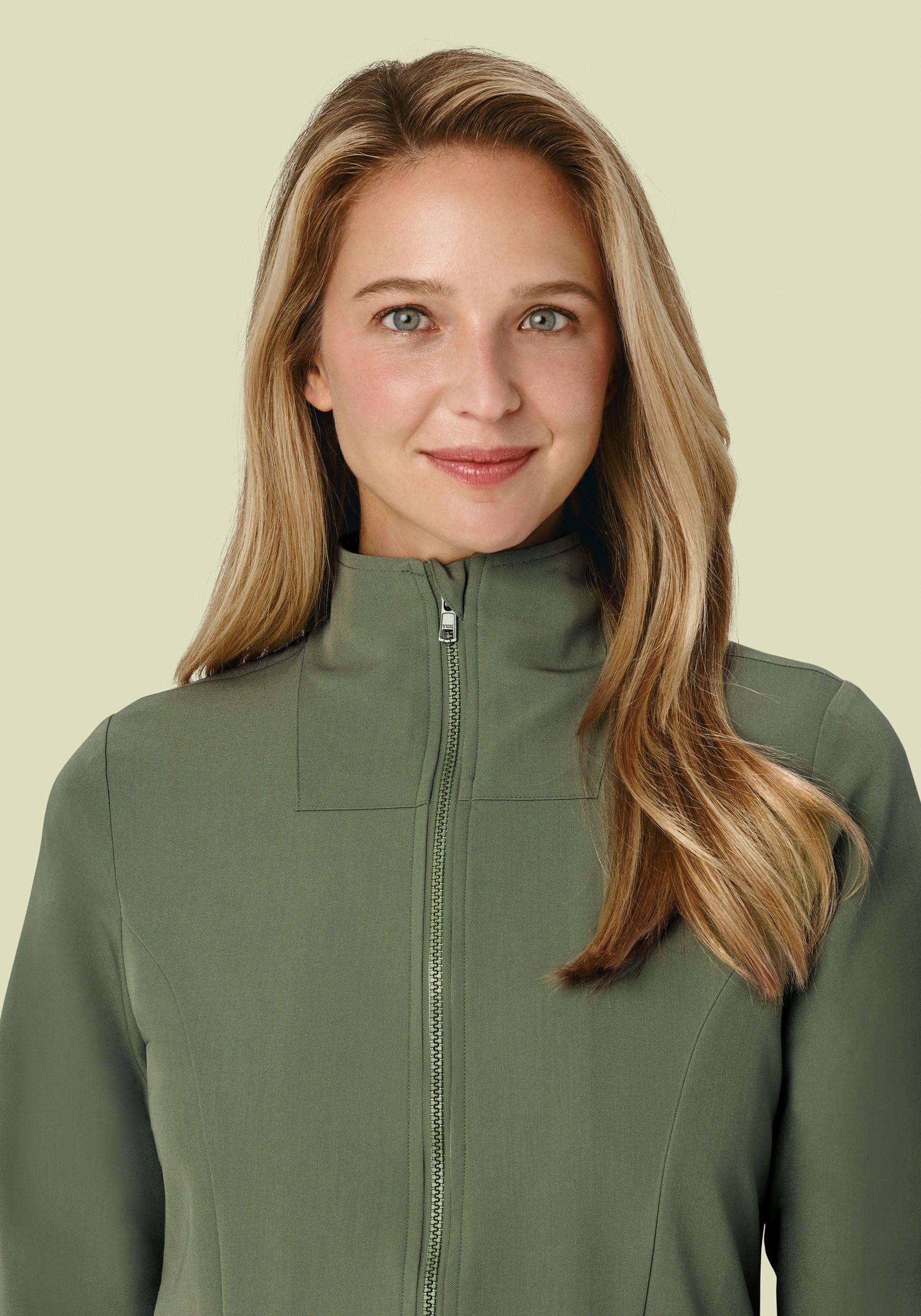 Women's Modern Scrub Jacket Sage - Image 2