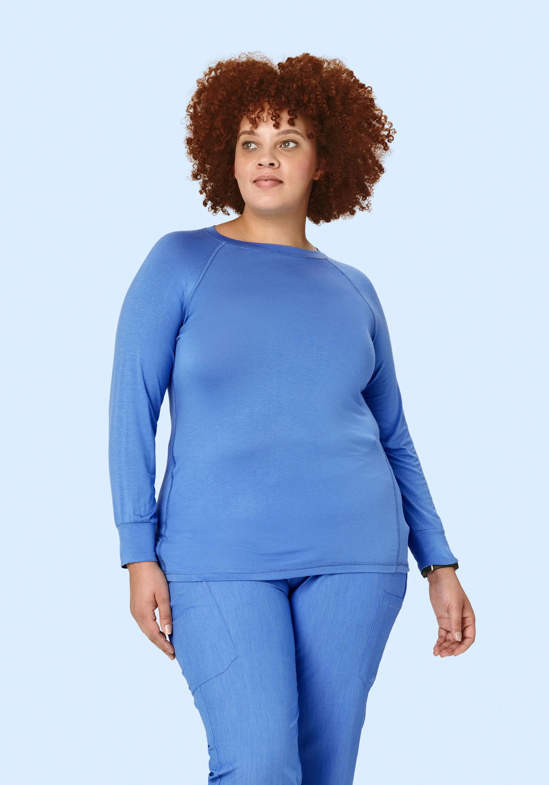 Women's Underscrubs Heather Blue - Image 4