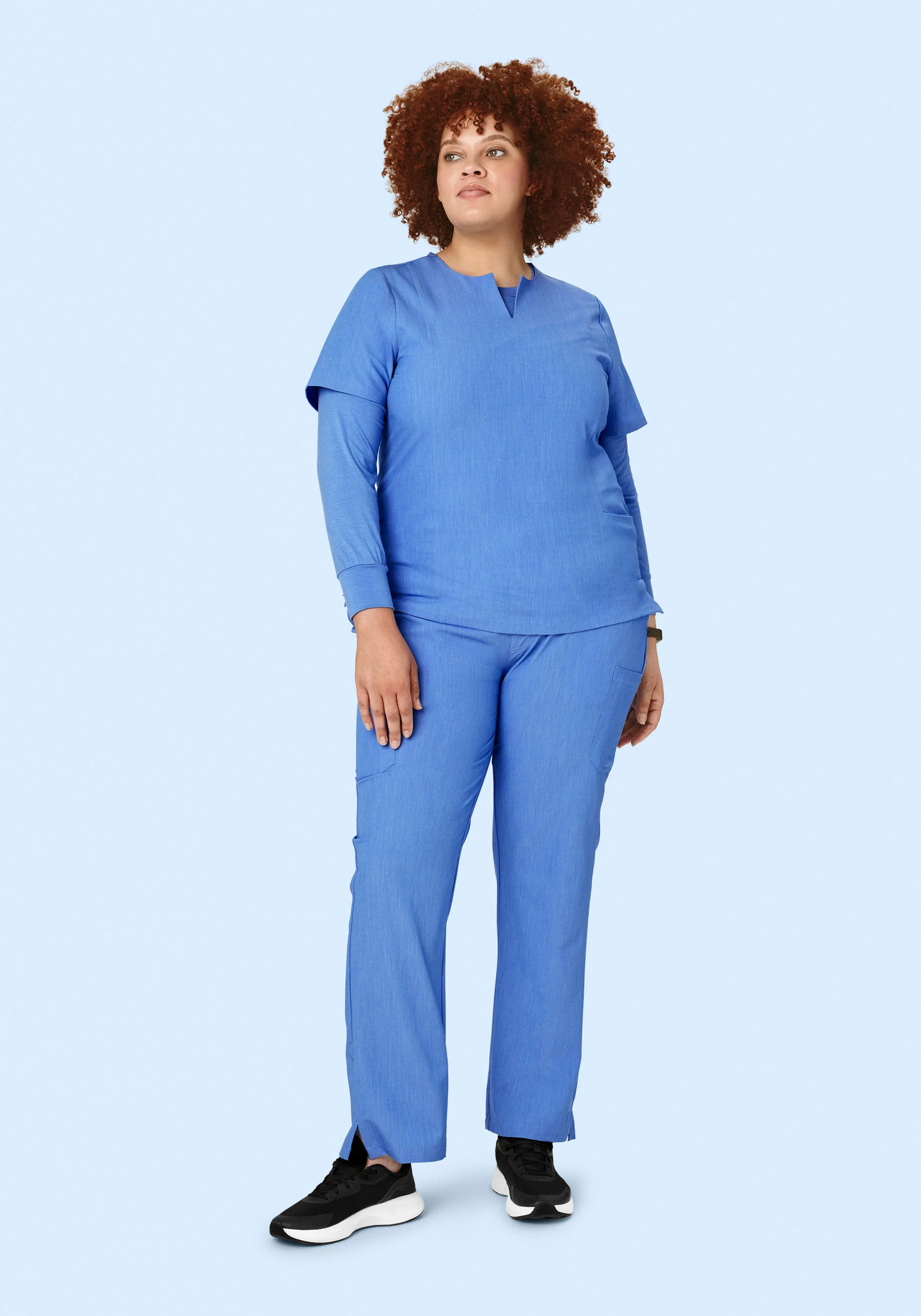 Women's Underscrubs Heather Blue - Image 6