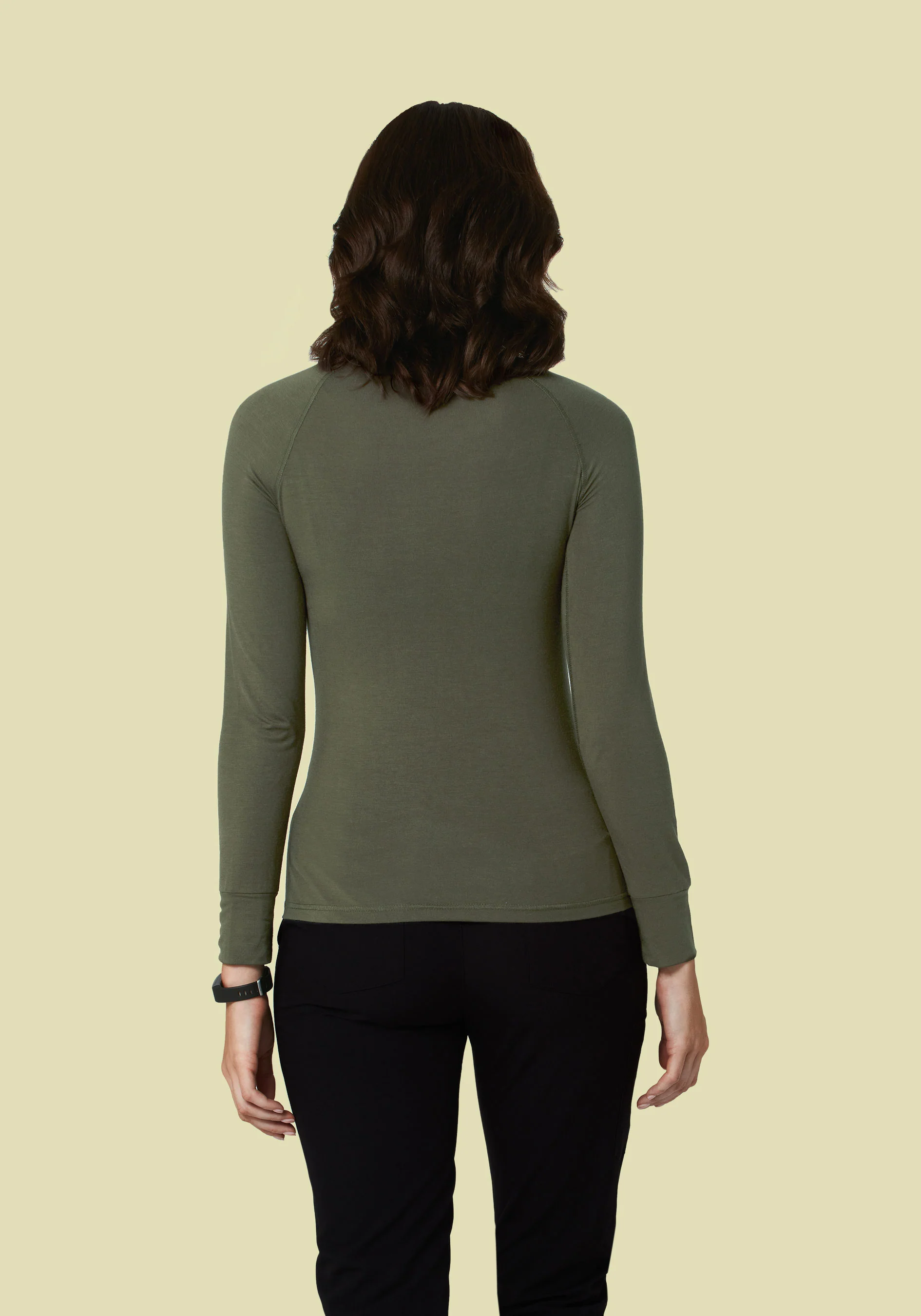 Women's Underscrubs Heather Olive - Image 2