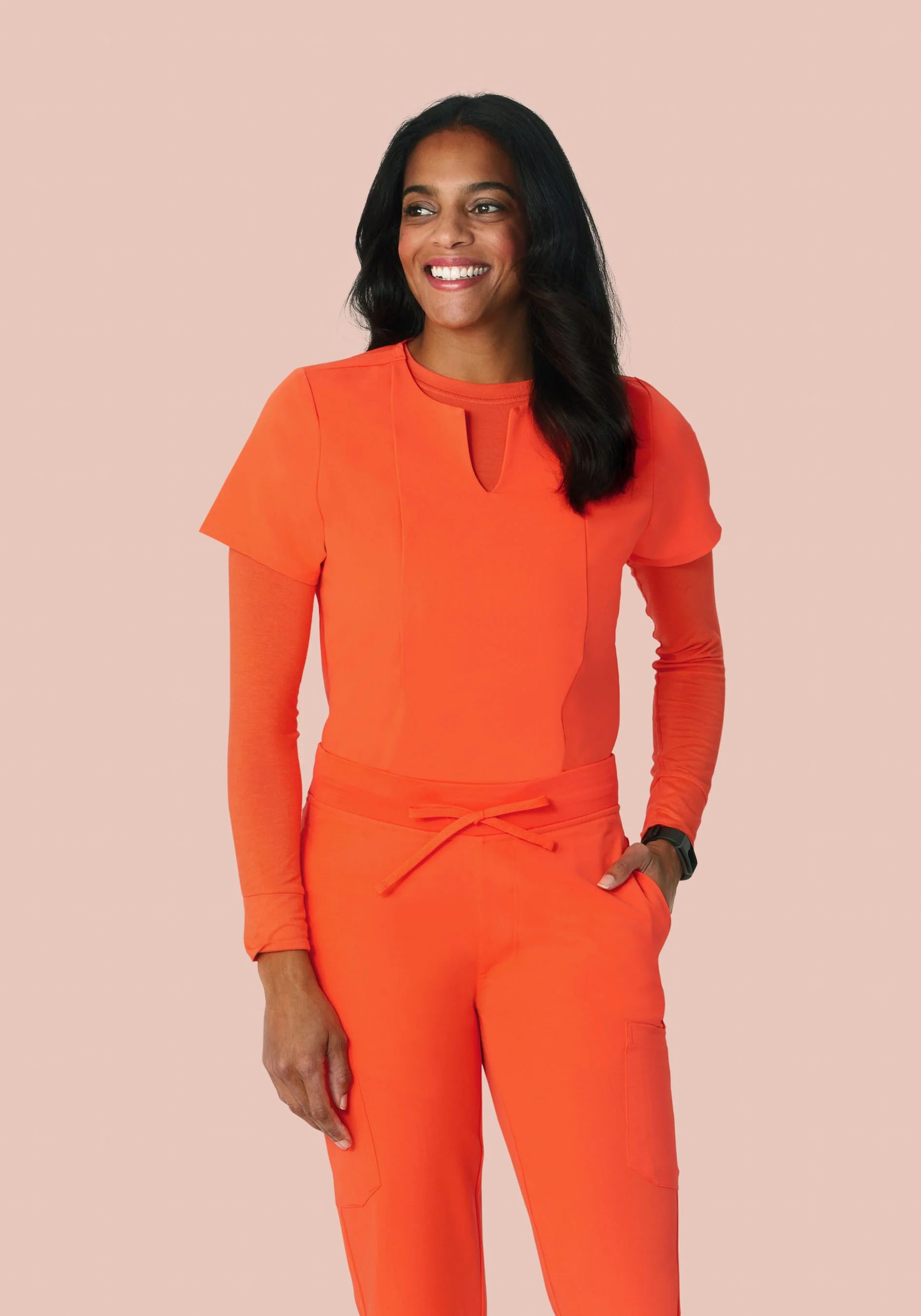 Women's Underscrubs Neon Orange - Image 2