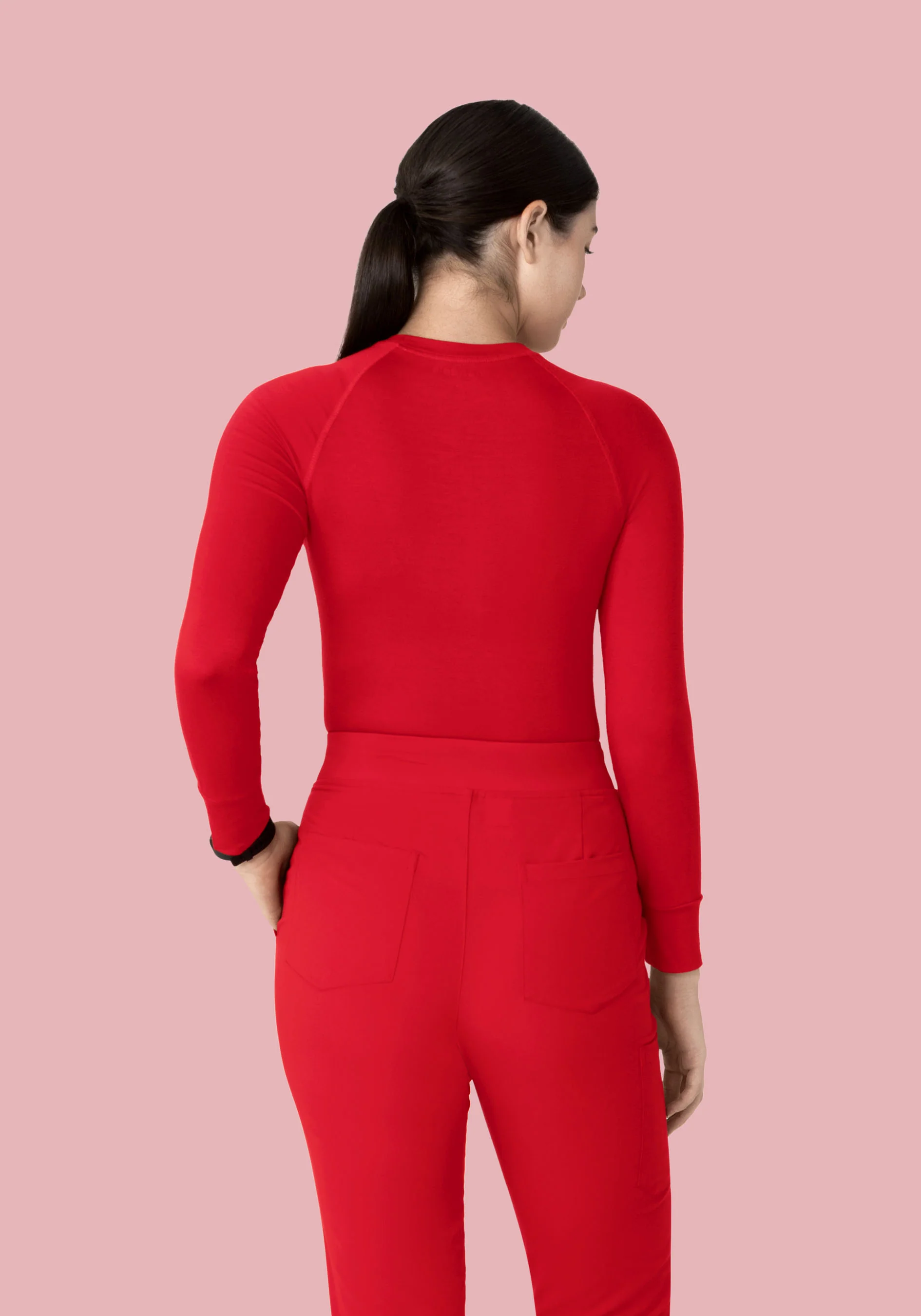 Women's Underscrubs Poppy Red - Image 4